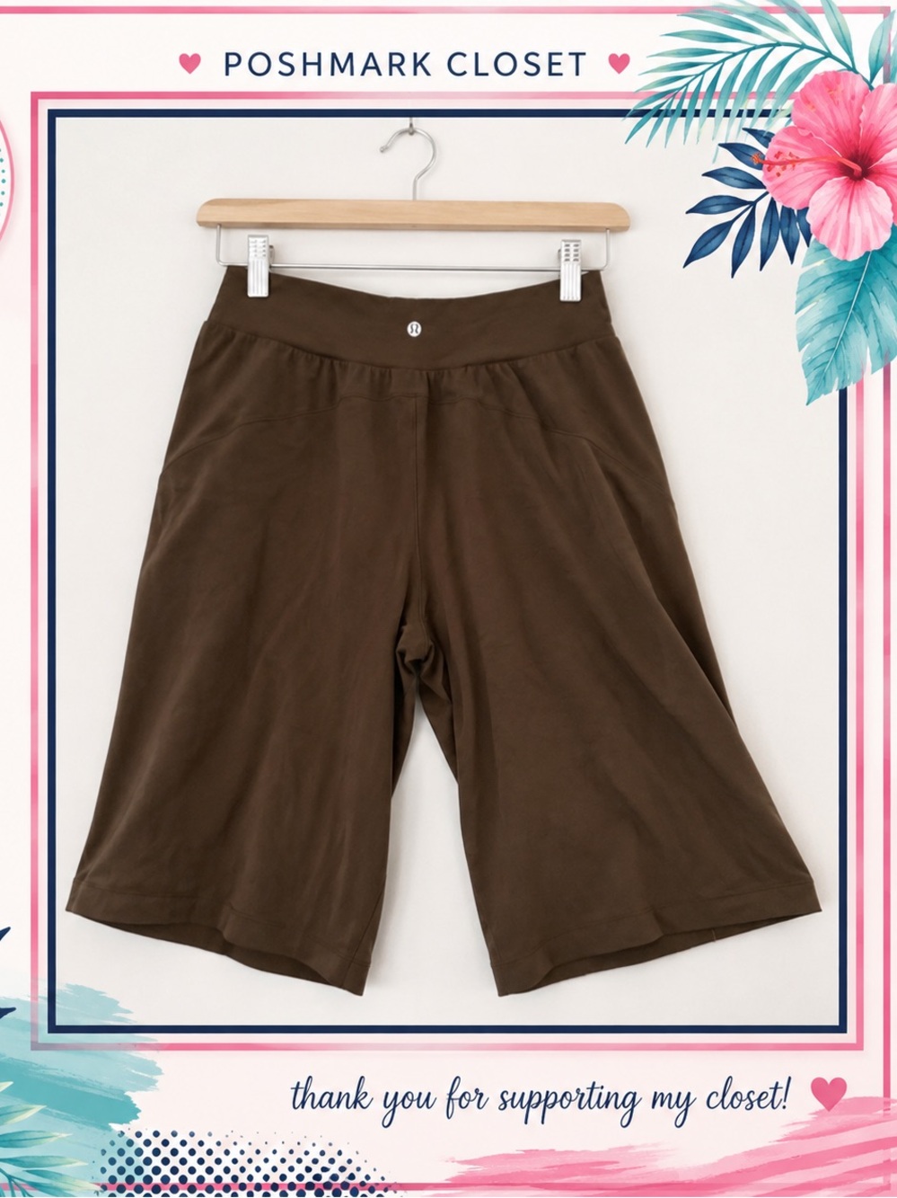 lululemon Groove Mid-Rise Relaxed Bermuda Short - Walnut Crunch - Size 12